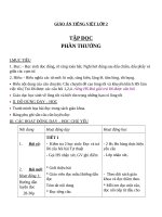 Giáo án Tiếng Việt 2 tuần 2 bài: Tập đọc  Phần thưởng