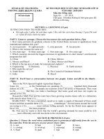 đề thi HSG tiếng anh 10 năm 2018 – 2019 trường hoàng lệ kha – thanh hóa