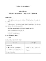 Giáo án Tiếng Việt 2 tuần 3 bài: Tập làm văn  Sắp xếp câu trong bài. Lập danh sách học sinh