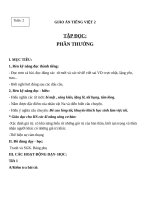 Giáo án Tiếng Việt 2 tuần 2 bài: Tập đọc  Phần thưởng