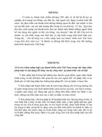 Vấn đề nâng cao ý thức pháp luật của thanh, thiếu niên việt nam trong điều kiện hiên nay  bài tập học kỳ 8đ 