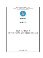 Nghiên cứu sự hài lòng của khách hàng với dịch vụ của xí nghiệp môi trường hồng bàng 1   công ty TNHH MTV môi trường đô thị hải phòng   
