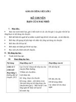 Giáo án Tiếng Việt 2 tuần 3 bài: Kể chuyện  Bạn của Nai Nhỏ