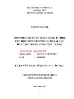 Biện pháp quản lý hoạt động tự học của học sinh trường dự bị đại học dân tộc trung ương nha trang (tt) 