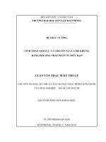 Tính toán nội lực và chuyển vị của hệ khung bằng phương pháp phần tử hữu hạn   