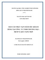 Báo cáo thực tập doanh nghiệp