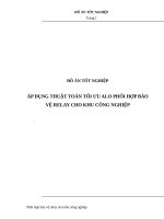 ÁP DỤNG THUẬT TOÁN tối ưu ALO PHỐI hợp bảo vệ RELAY CHO KHU CÔNG NGHIỆP 