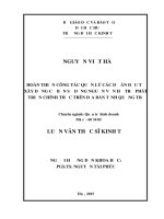 Hoàn thiện công tác quản lý các dự án đầu tư xây dựng cơ bản sử dụng nguồn vốn hỗ trợ phát triển chính thức trên địa tỉnh quảng trị 