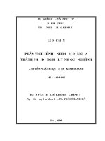 Phân tích hình ảnh điểm đến của thành phố đồng hới, tỉnh quảng bình 