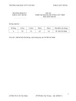 ĐỒ ÁN THIẾT KẾ KẾT CẤU KHUNG BÊ TÔNG CỐT THÉP