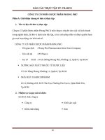 Báo cáo thực tập công ty dược phẩm phong phú