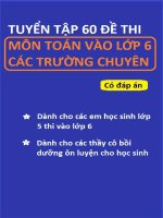 Tuyen tap 60 de thi toan vao lop 6 cac truong chuyen 