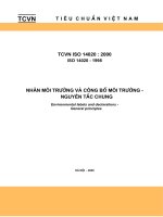 TCVN 14020 2000 ISO   nhãn môi trường và công bố môi trường   nguyên tắc chung 