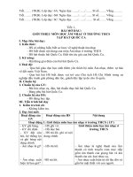 Giáo án Âm Nhạc 6, 3 cột chuẩn kiến thức, kỹ năng