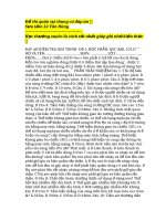 Đề thi quân sự chung + đáp án bản word