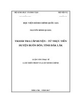 Thanh tra cấp huyện   từ thực tiễn huyện buôn đôn, tỉnh đăk lăk 