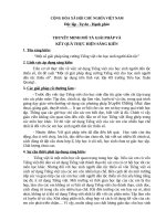 Một số giải pháp tăng cường tiếng việt cho học sinh người dân tộc