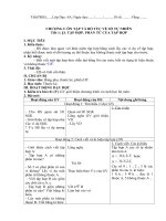 Giáo án đại số 6 hk1, 3 cột chuẩn kiến thức kỹ năng