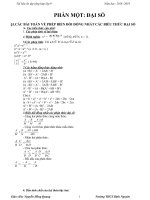 Tài liệu ôn tập toán tổng hợp cả năm lớp 9 mới nhất 