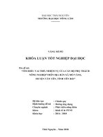 Tìm hiểu vai trò, nhiệm vụ của các cán bộ phụ trách nông nghiệp trên địa bàn xã mỏ vàng   huyện văn yên   tỉnh yên bái 