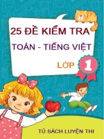 25 de thi mon toan tieng viet lop1 