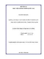Quản lý chi đầu tư xây dựng cơ bản từ ngân sách nhà nước ở quận ba đình thành phố hà nội 