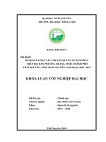 Đánh giá công tác chuyển quyền sử dụng đất trên địa bàn phường quang vinh, thành phố thái nguyên   tỉnh thái nguyên giai đoạn 2015   2017 