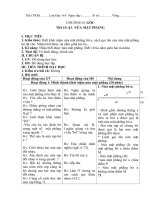 Giáo án hình học 6 hk2, 3 cột chuẩn kiến thức kỹ năng