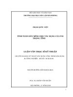 Tính toán dây mềm chịu tác dụng của tải trọng tĩnh 