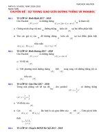 CHUYÊN đề quan he duong thang va pa ra BOL