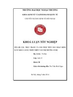 THỰC TRẠNG VÀ GIẢI PHÁP THÚC ĐẨY HOẠT ĐỘNG XUẤT KHẨU CAO SU THIÊN NHIÊN VÀO THỊ TRƯỜNG ẤN ĐỘ