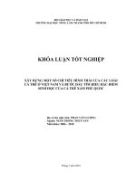   XÂY DỰNG MỘT SỐ CHỈ TIÊU HÌNH THÁI CỦA CÁC LOÀI  CÁ TRÊ Ở VIỆT NAM VÀ BƯỚC ĐẦU TÌM HIỂU ĐẶC ĐIỂM  SINH HỌC CỦA CÁ TRÊ XÁM PHÚ QUỐC   