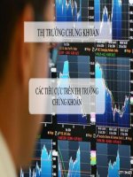 Các tiêu cực trên thị trường chứng khoán