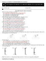 Đề số 32  các dạng cân bằng và chuyển động của vật rắn số 1 