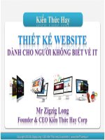 Hướng dẫn thiết kế website dành cho người không biết về IT