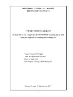 SKKN sử dụng một số câu chuyện đạo đức Hồ Chí Minh vào giảng dạy bộ môn GDCD 10