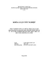   THỰC NGHIỆM ƯƠNG ẤU TRÙNG TÔM CÀNG XANH  (Macrobrachium rosenbergii De Man 1879) ĐẾN POSTLARVAE  74 – 78 VÀ THỬ NGHIỆM MỘT SỐ CÔNG THỨC THỨC ĂN  ĐẾN TĂNG TRƯỞNG CỦA TÔM 