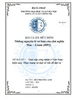 Giai cấp công nhân ở Việt Nam hiện nay: Thực trạng và một số vấn đề đặt ra