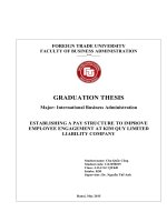 ESTABLISHING A PAY STRUCTURE TO IMPROVE EMPLOYEE ENGAGEMENT AT KIM QUY LIMITED LIABILITY COMPANY