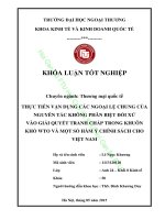 THỰC TIỄN VẬN DỤNG CÁC NGOẠI LỆ CHUNG CỦA NGUYÊN TẮC KHÔNG PHÂN BIỆT ĐỐI XỬ VÀO GIẢI QUYẾT TRANH CHẤP TRONG KHUÔN KHỔ WTO VÀ MỘT SỐ HÀM Ý CHÍNH SÁCH CHO VIỆT NAM