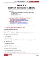 NGÀY 2   sự hòa hợp GIỮA CHỦ NGỮ và ĐỘNG từ