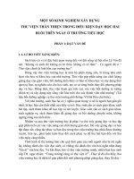 Một số kinh nghiệm xây dựng thư viện thân thiện trong điều kiện dạy học hai buổi trên ngày ở trường tiểu học