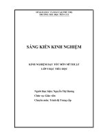 KINH NGHIỆM dạy tốt môn mĩ THUẬT 5 tieu hoc