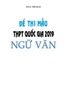 BỘ 15 đề THI THPT QUỐC GIA 2019 môn NGỮ văn   có đáp án 