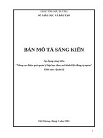 Nâng cao hiệu quả quản lý lớp học theo mô hình Hội đồng tự quản