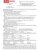 NGÀY 24   đề tự LUYỆN số 8 