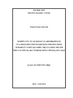 NGHIÊN cứu tỷ lệ KHÁNG LARITHROMYCIN của HELICOBACTER PYLORI BẰNG PHƯƠNG PHÁP PCR RFLP và kết QUẢ điều TRỊ của PHÁC đồ nối TIẾP cải TIẾN RA RLT ở BỆNH NHÂN VIÊM dạ dày mạn