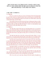 BÁO CÁO RÀ SOÁT, XÁC ĐỊNH TUYẾN, CẤP ĐÊ, VỊ TRÍ VÀ QUI MÔ CÁC CÔNG TRÌNH TRÊN ĐÊ BIỂN QUẢNG BÌNH CÓ TÍNH TỚI  BIẾN ĐỔI KHÍ HẬU VÀ KẾT HỢP GIAO THÔNG