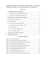 Nghiên cứu lựa chọn mô hình thủy lực áp dụng cho khu vực nghiên cứu  Mike 21