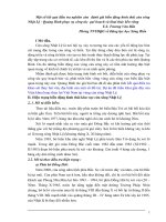 Một số kết quả điều tra nghiên cứu  đánh giá biến động hình thái cửa sông Nhật Lệ  Quảng Bình phục vụ công tác  qui hoach và khai thác bền vững